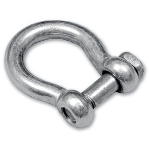 Grillete Recto Galvanizado Cuadrado